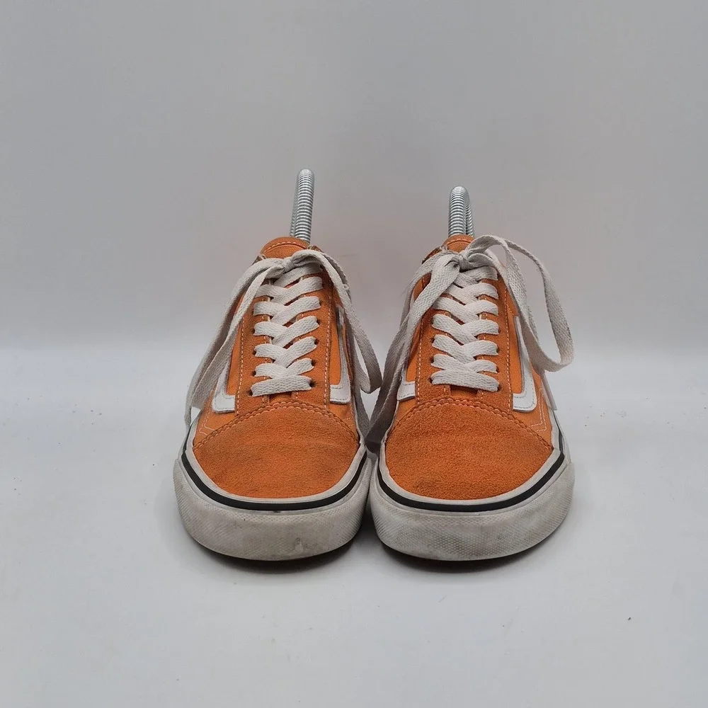 Vans Old Skool‎ Shoes Mens Size 5 Orange Suede Low Top Casual Skate Sneakers